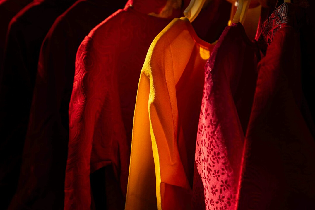 embroidered clothing detail