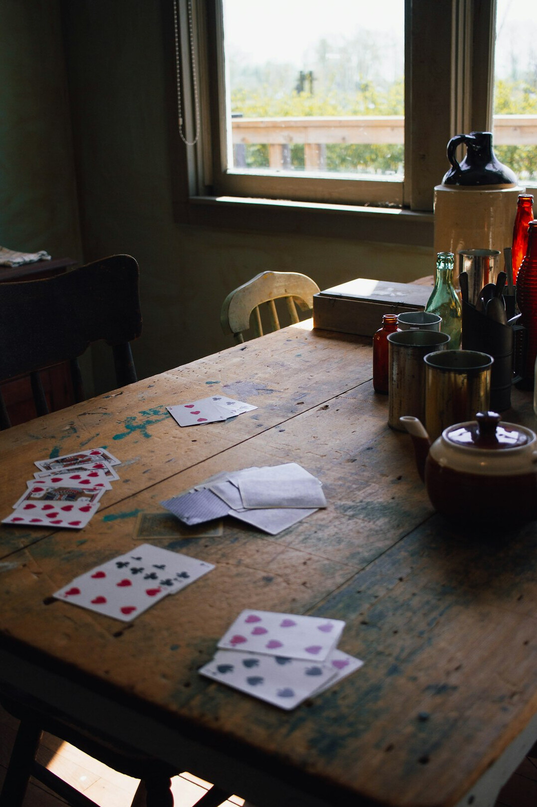 vintage board games on table